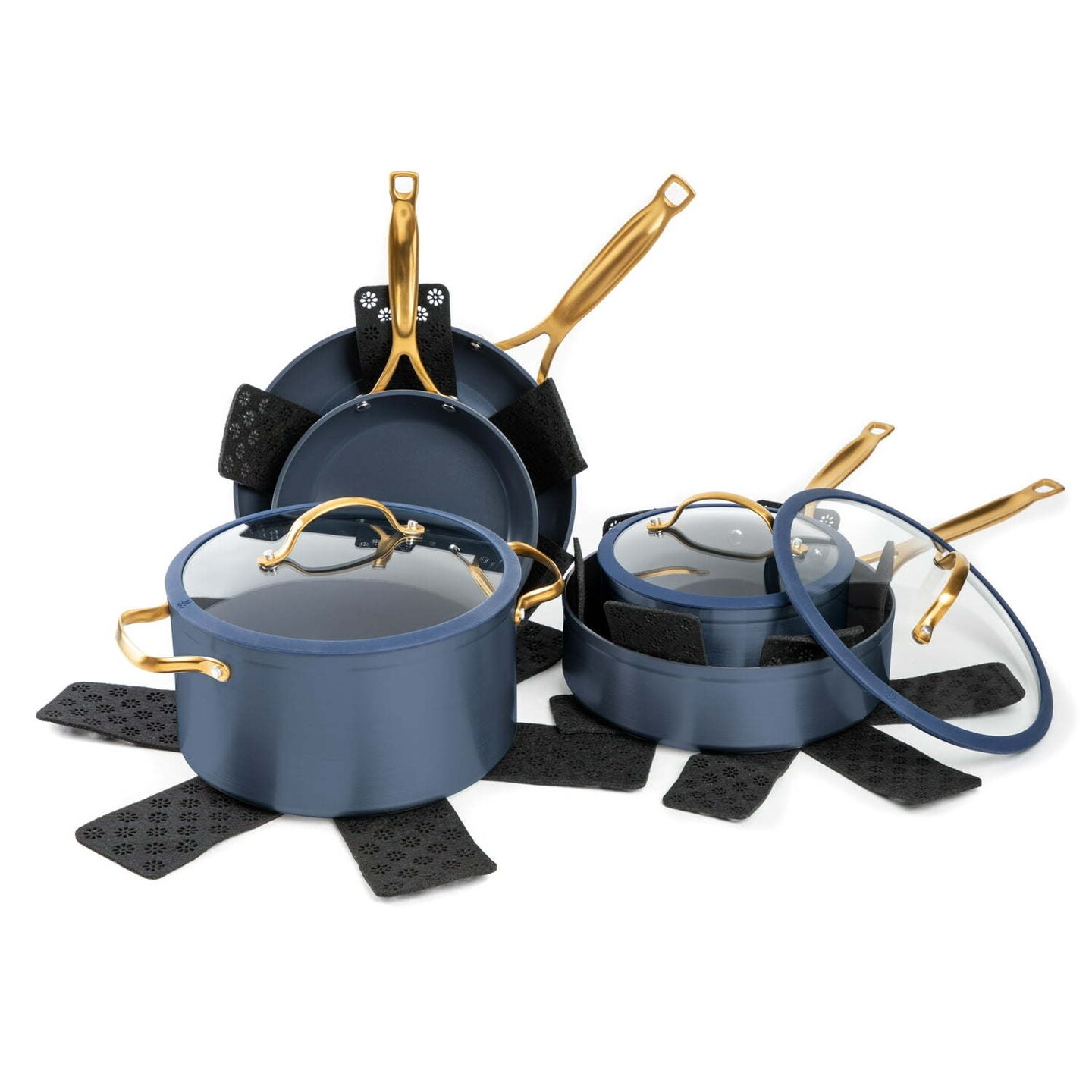 12-Piece Pots and Pans Set Kitchen Cookware Set Non-stick Cooking