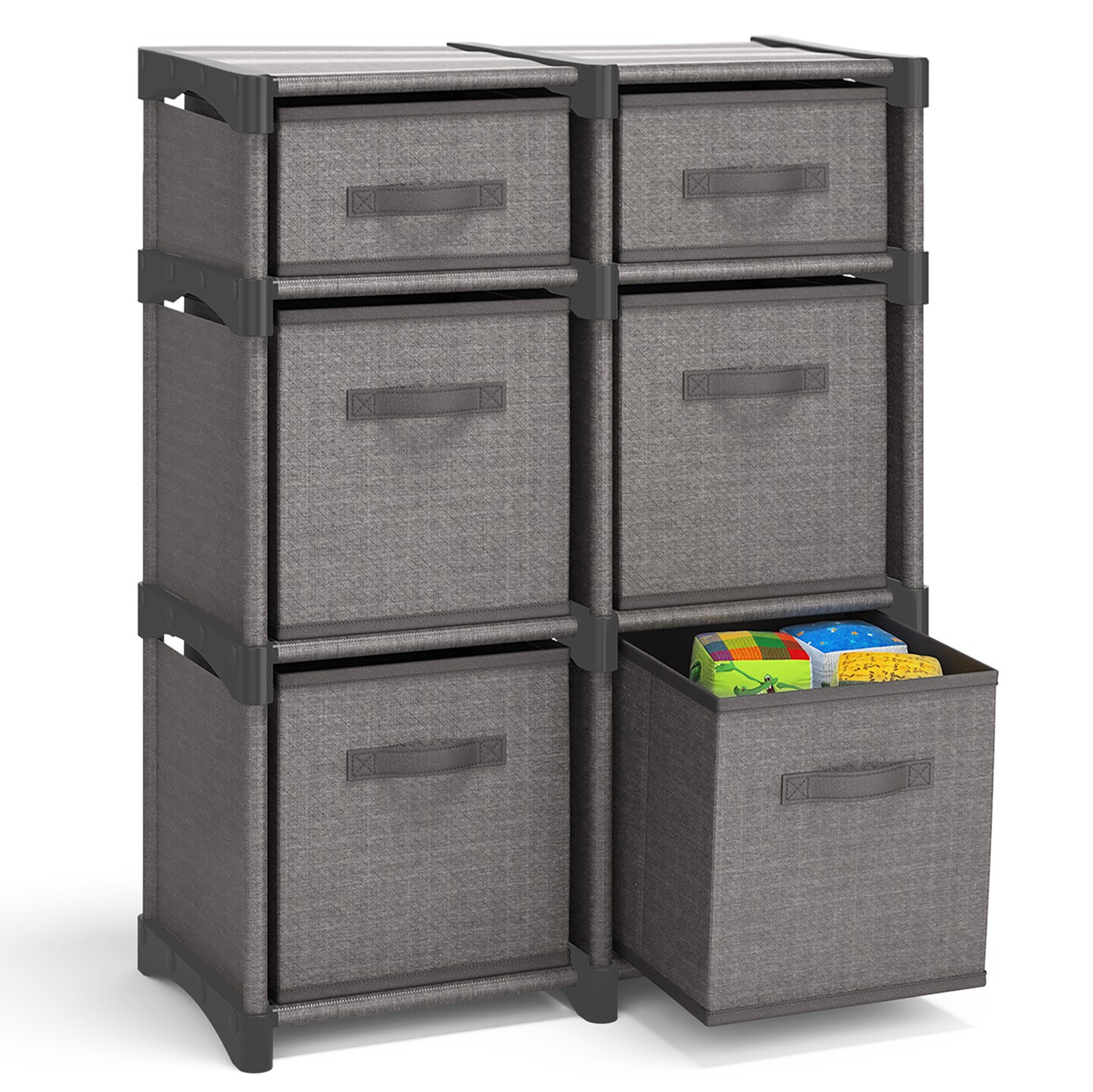 Danoni 2 Gallon Clear Storage Bins with Lids 4 Pack, Storage