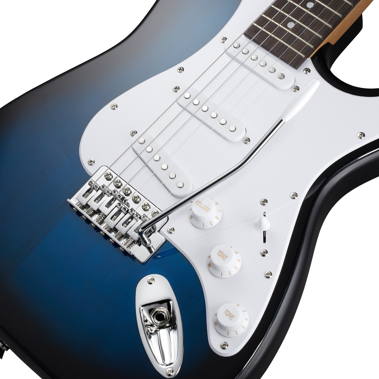 Ashthorpe 39-Inch Electric Guitar, Full-Size Guitar Kit with Padded Gig Bag, Tremolo Bar, Strap, Strings, Cable, Cloth, Picks