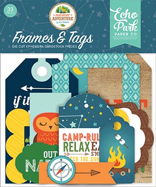 Echo Park Summer Adventure Frames &#x26; Tags