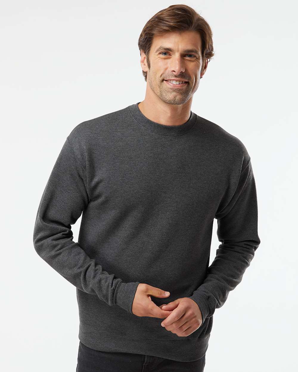 Fashionable Crewneck Sweatshirt | 8.5 oz./yd², 80/20 Ring-Spun  Cotton/Polyester with 100% ring-spun cotton face | Comfortable ,Trendy ,  Cozy Crewneck