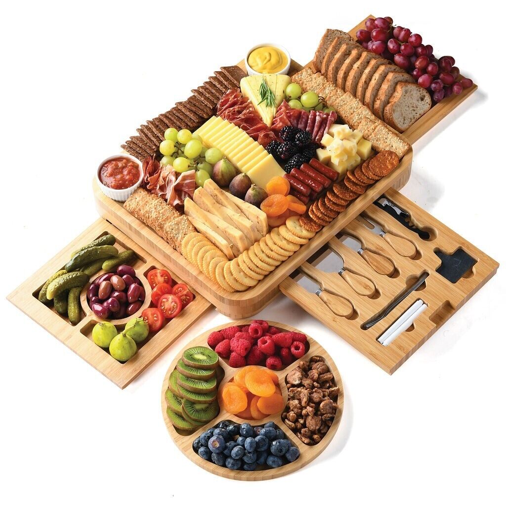 Large Bamboo Cutting Board  Buy a Bamboo Wood Cutting & Serving Board -  Smirly