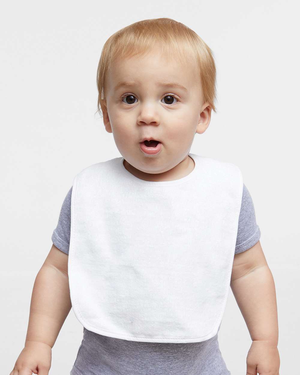 Rabbit Skins&#xAE; Contrast Trim Terry Bibs for Infants