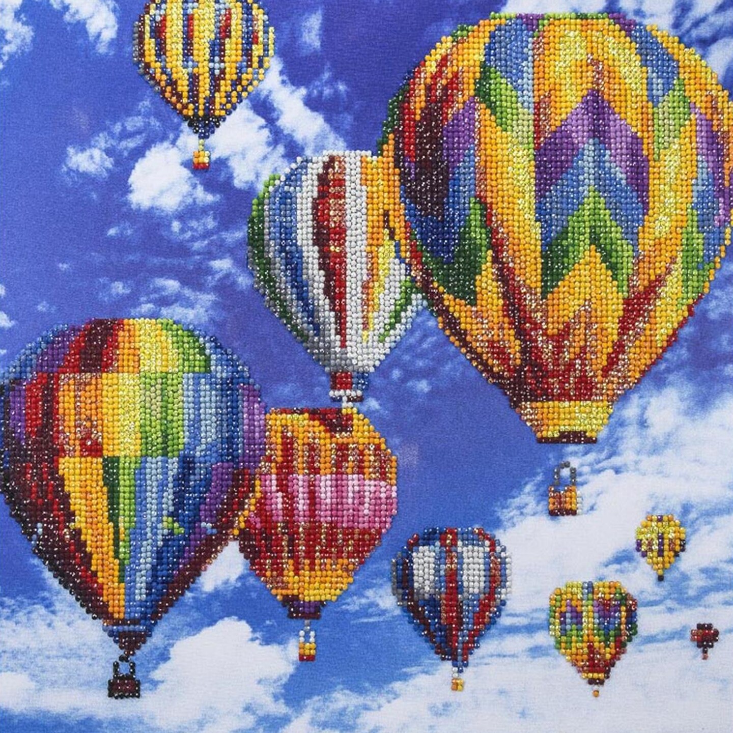 DIAMOND ART BY LEISURE ARTS Diamond Painting Kits For Adults 14&#x22;x16&#x22; Advanced Hot Air Balloons, Full Drill, Diamond Art Kits, Dimond Art, Diamond Art for Adults, Diamond Art Kit