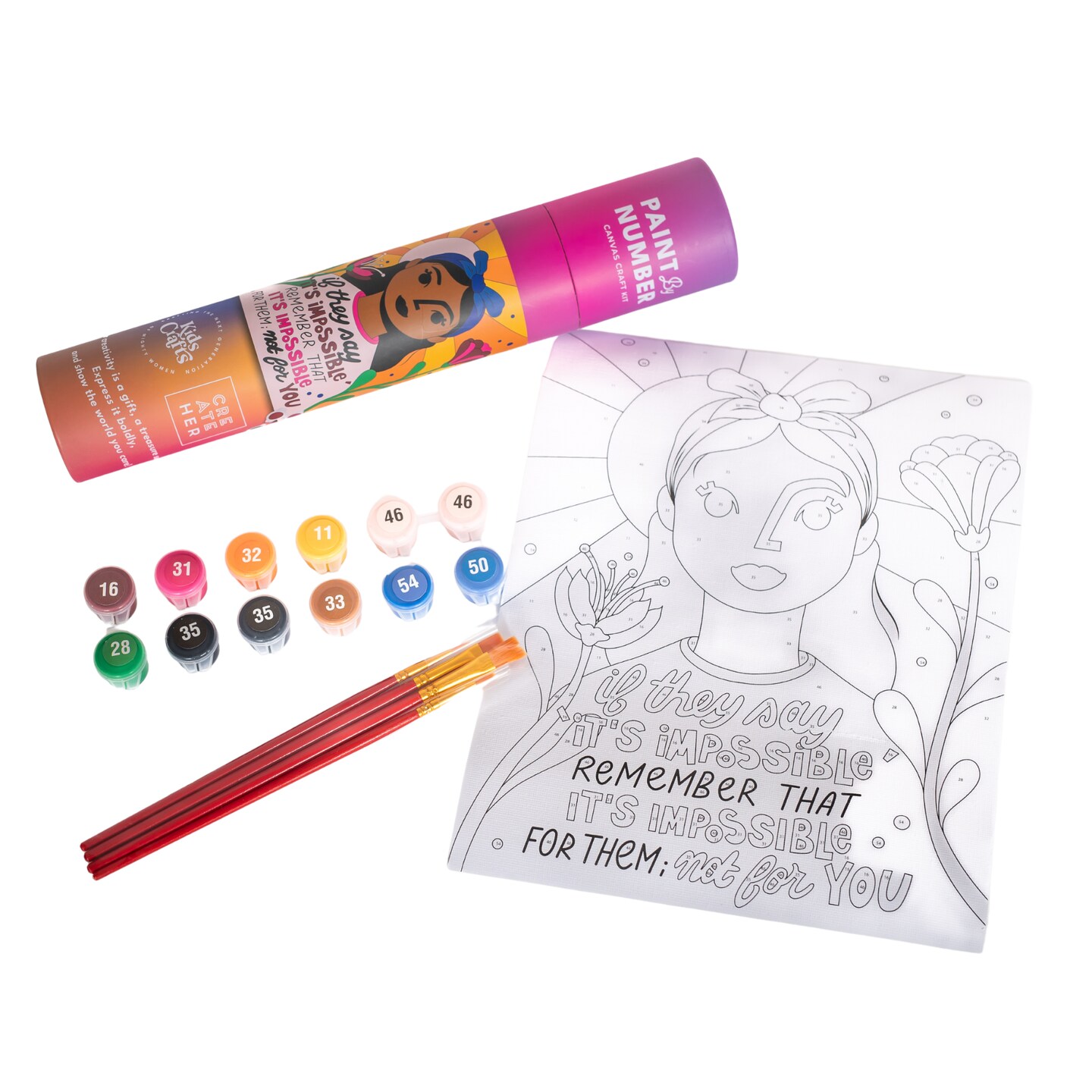 Kids Crafts Paint By Number Craft Kit for Kids: Nothing is Impossible