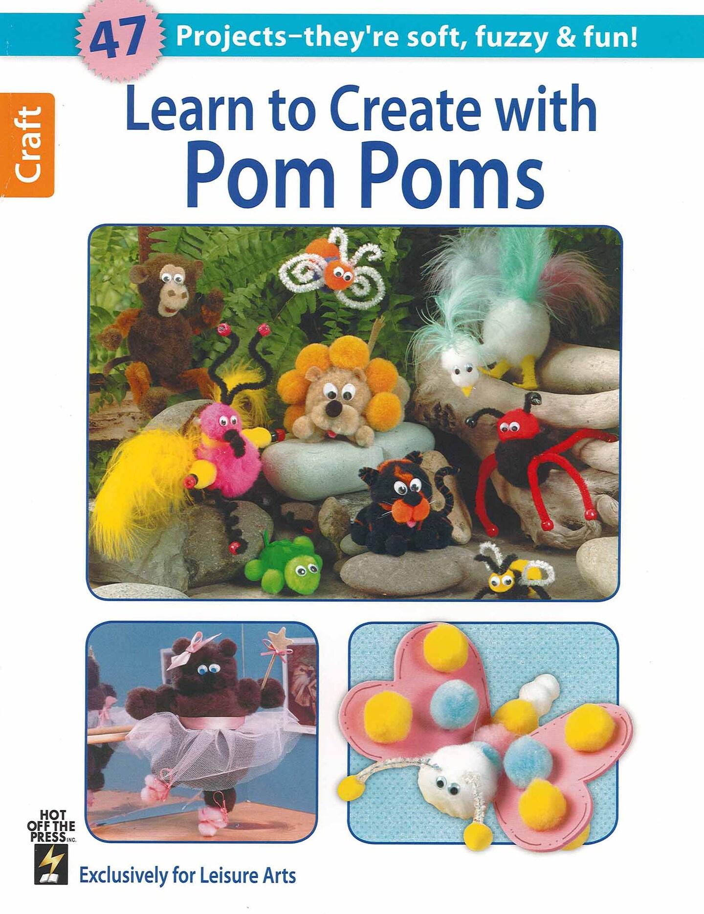 Leisure Arts Learn To Create With Pom-Poms Crafting Book