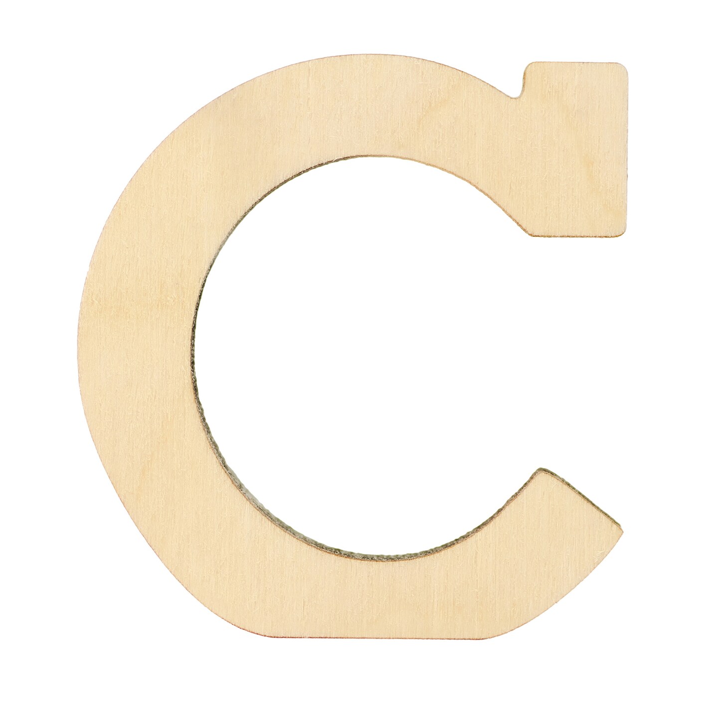 Essentials By Leisure Arts Arts Wood Letter 1.75&#x22; Birch C