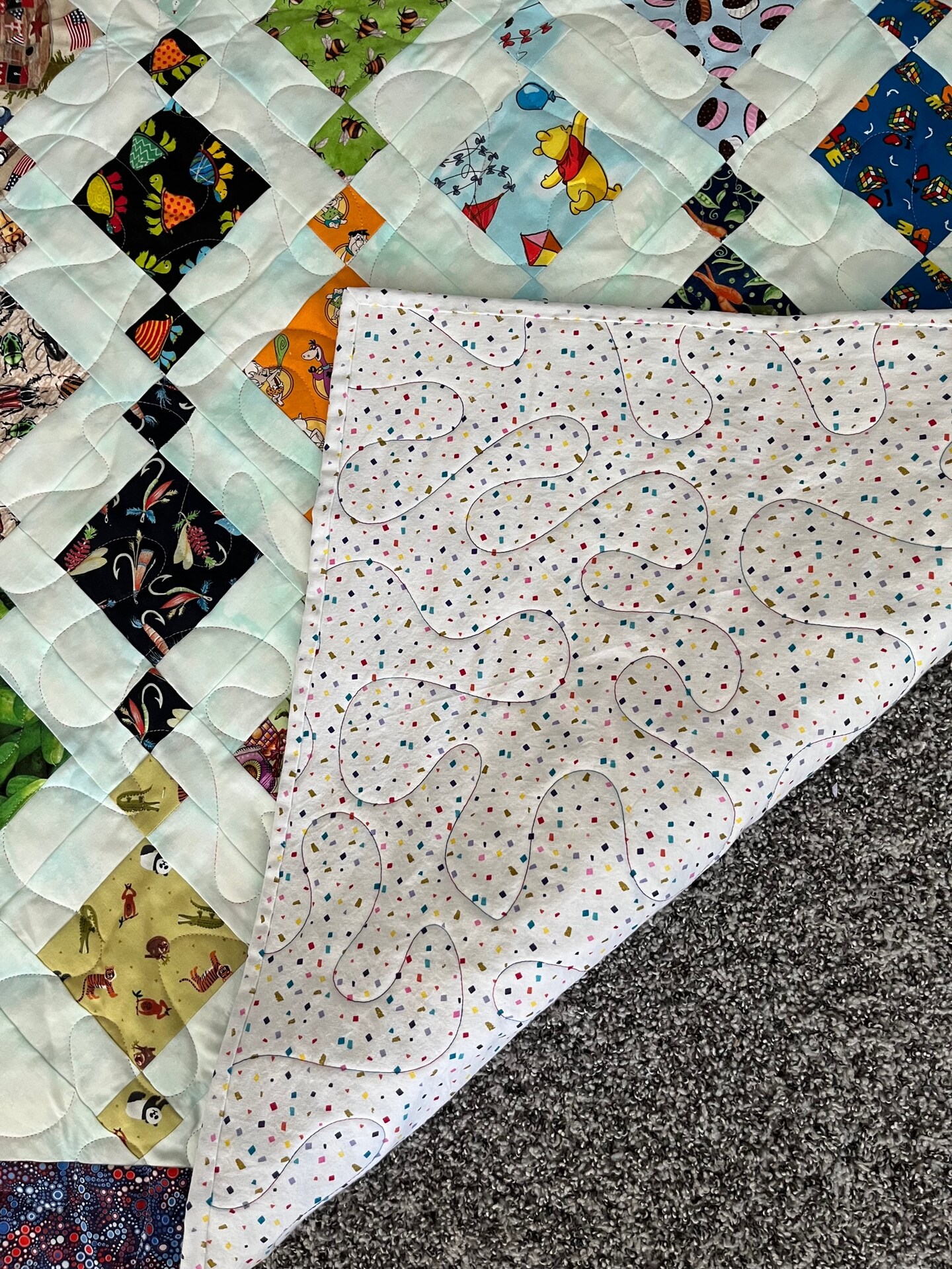 Unique Handmade Patchwork Heirloom 2024 I-Spy Quilt - Boys (792)