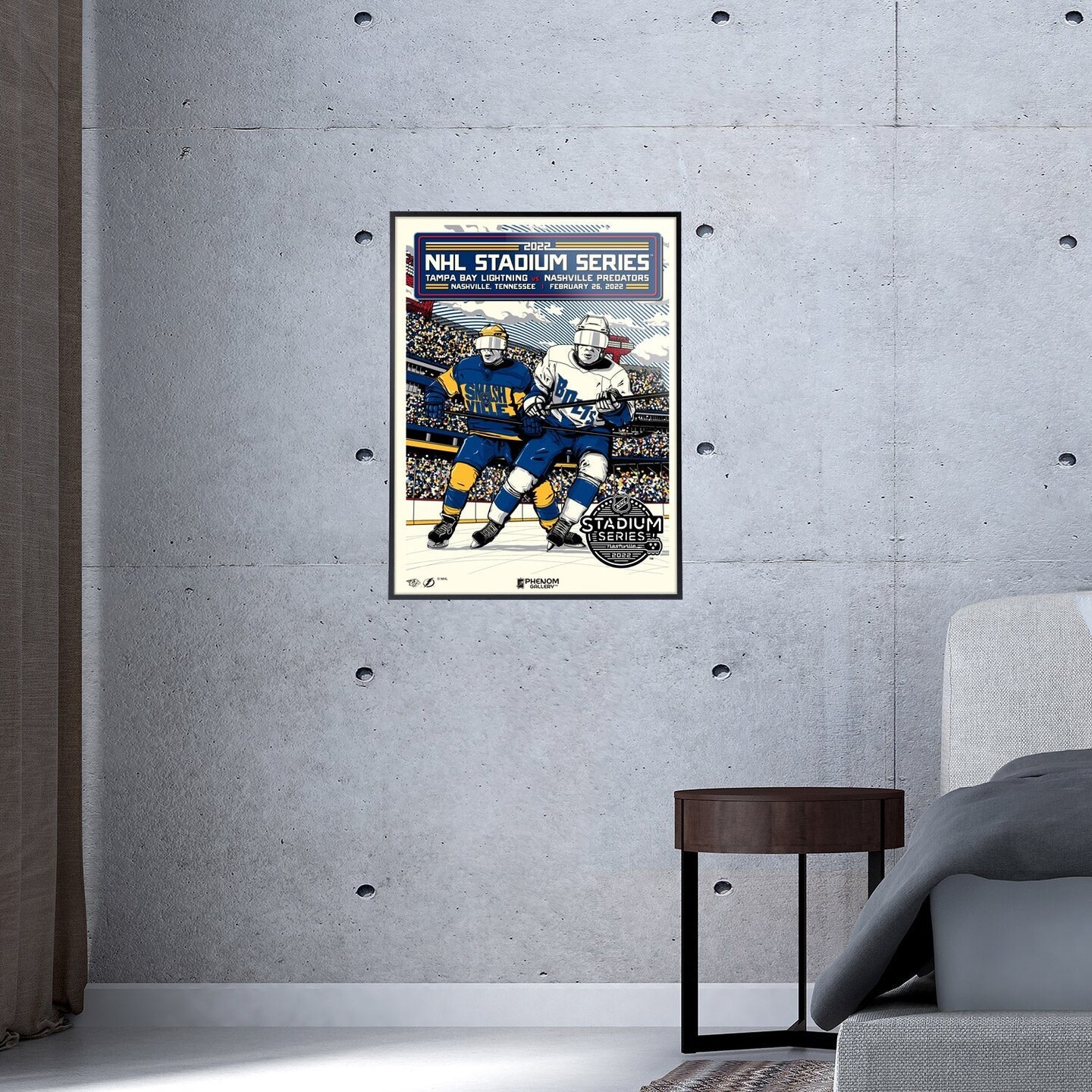 Phenom Gallery NHL Stadium Series 2022 at Nissan Stadium - Predators vs Lightning 18" x 24" Deluxe Framed Serigraph