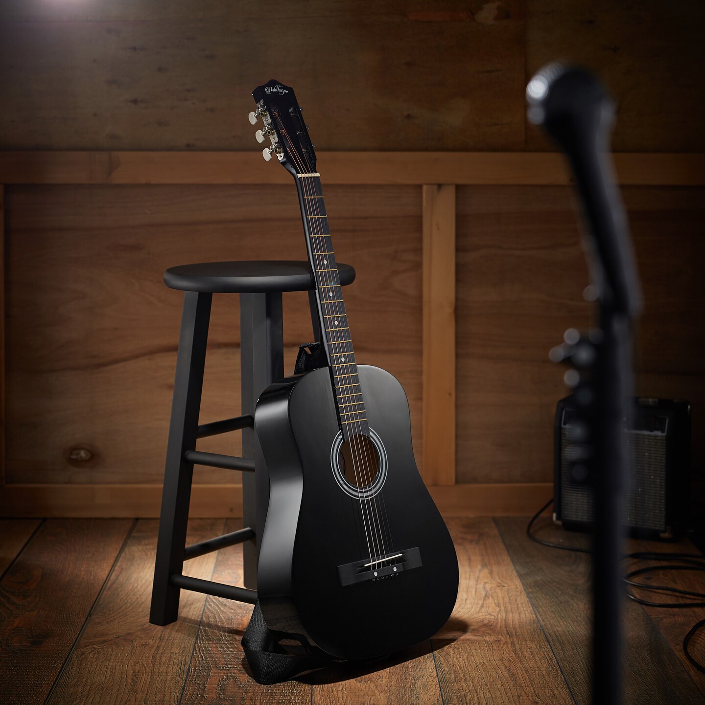 Ashthorpe Beginner Acoustic Guitar Package, Basic Starter Kit w/ Gig Bag, Strings, Strap, Tuner, Picks