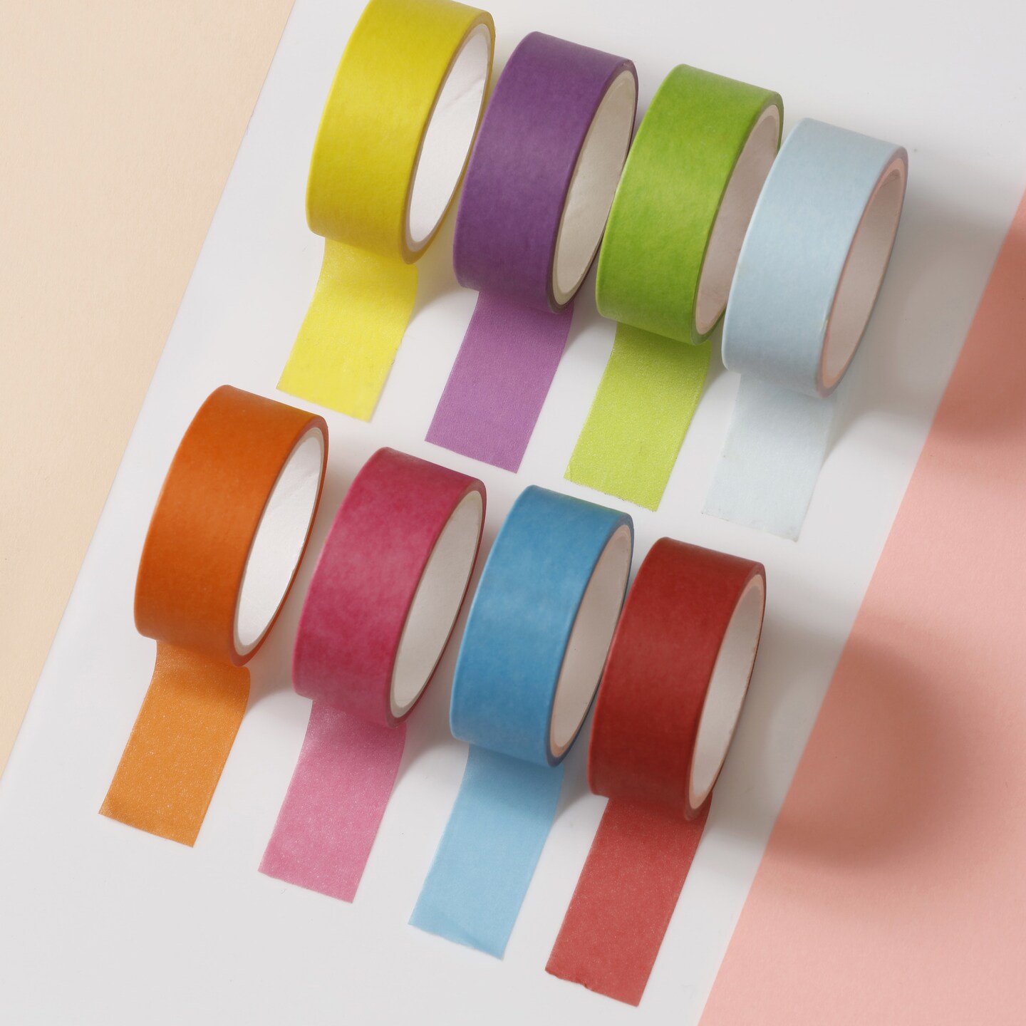 Incraftables Colored Masking Tape (8 Colors). Assorted Colorful Craft Tape 10 Feet x &#xBD; Inch Rolls. Rainbow Colored Painters Tape. Multi-Color Masking Tape for Arts &#x26; Crafts, Labeling, KIds &#x26; Teachers