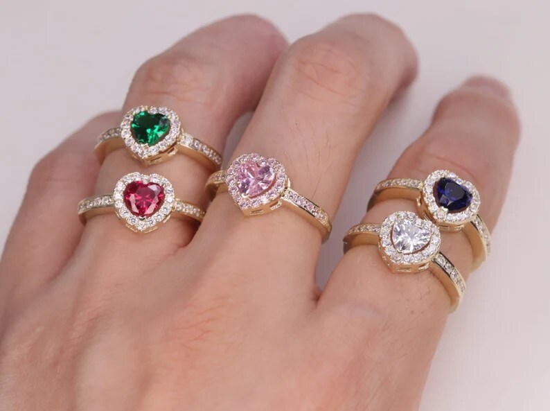 10k hotsell Gold CZ rings