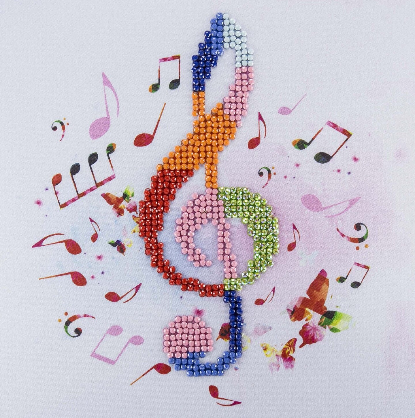 DIAMOND ART BY LEISURE ARTS Diamond Painting Kits For Adults 8&#x22;x8&#x22; Beginner Treble Clef, Full Drill, Diamond Art Kits, Dimond Art, Diamond Art for Adults, Diamond Art Kit
