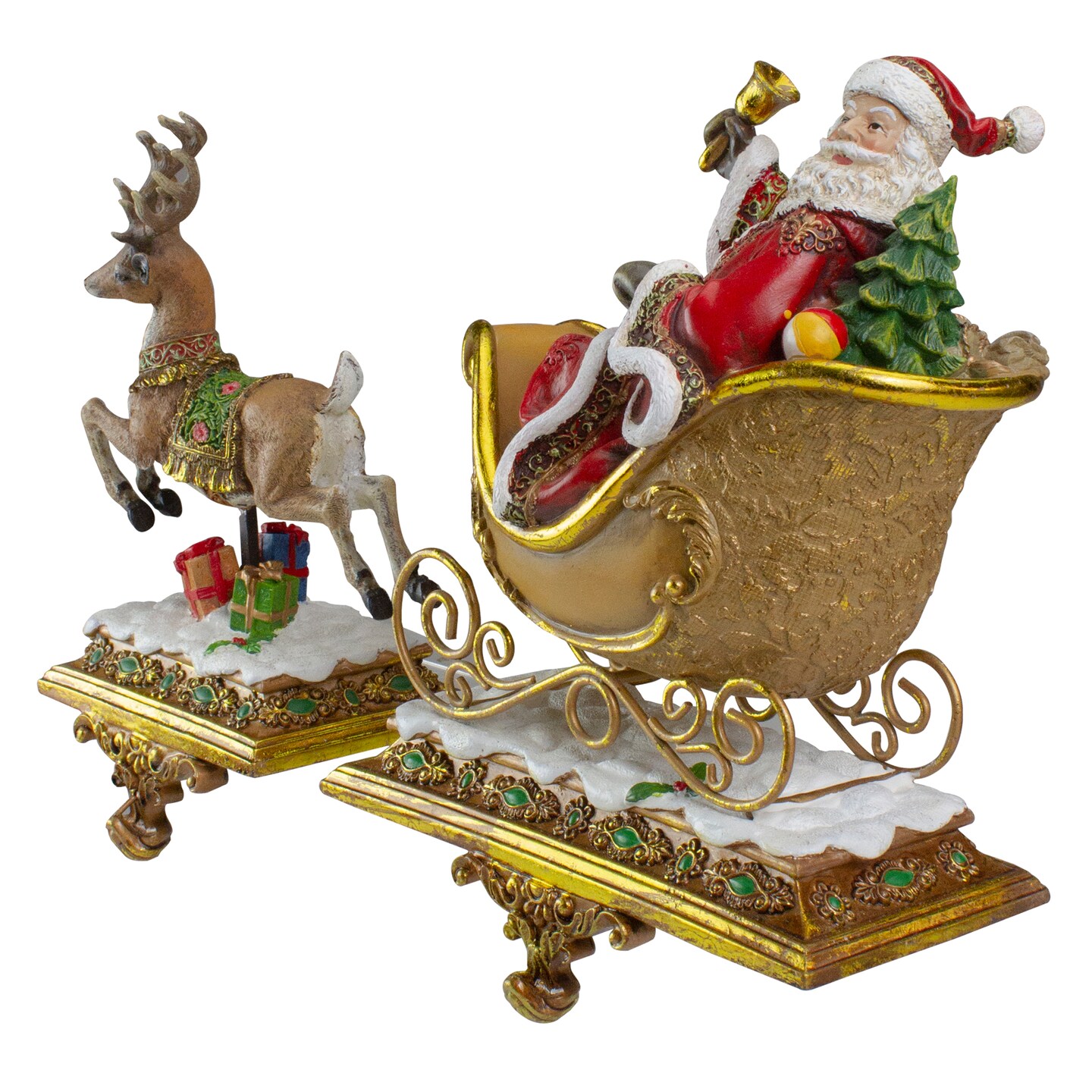 ROMAN Santa Claus and Reindeer Stocking Holders - Thumbnail 3