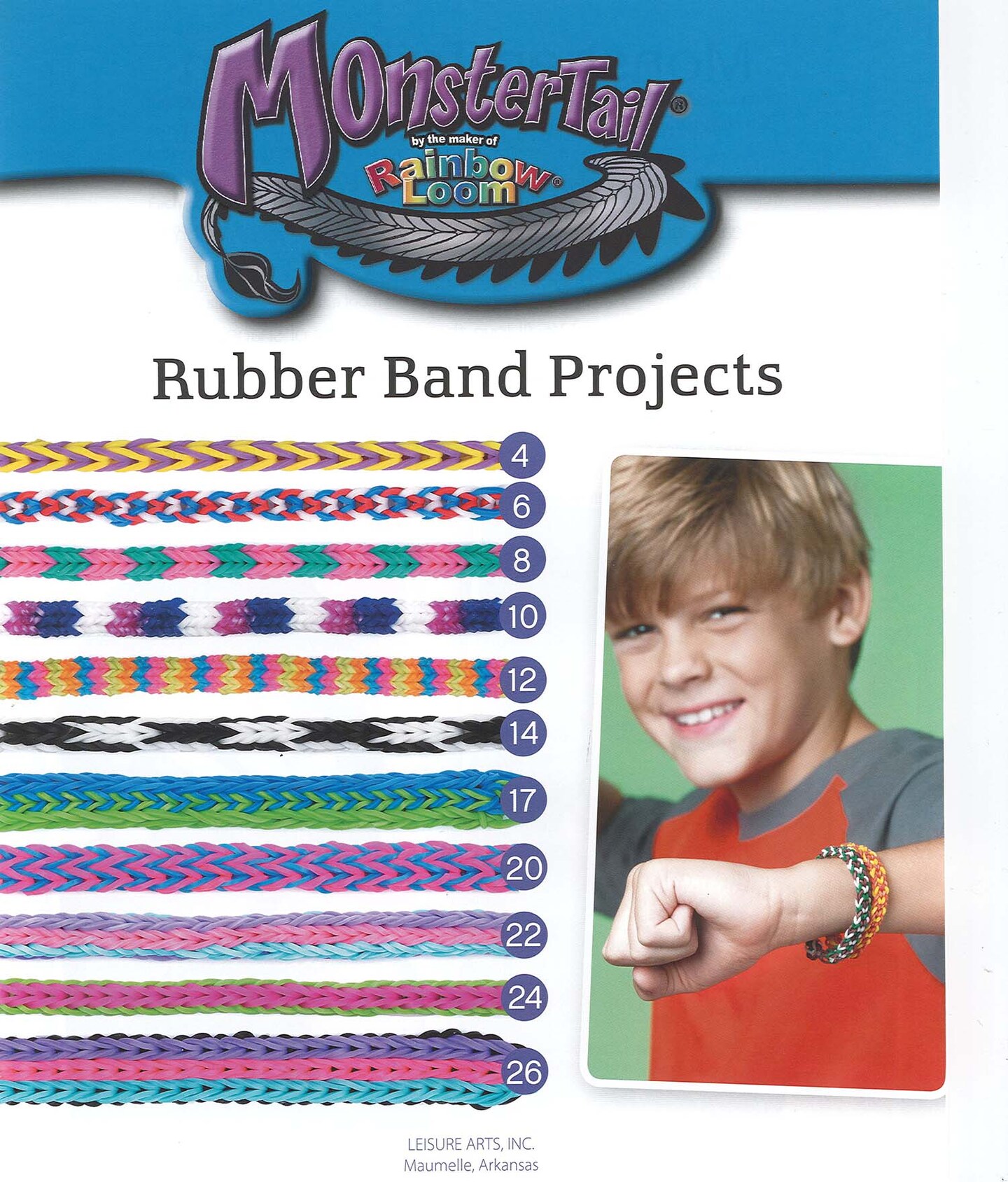 Leisure Arts Monster Tail Rubber Band Projects Crafting Book