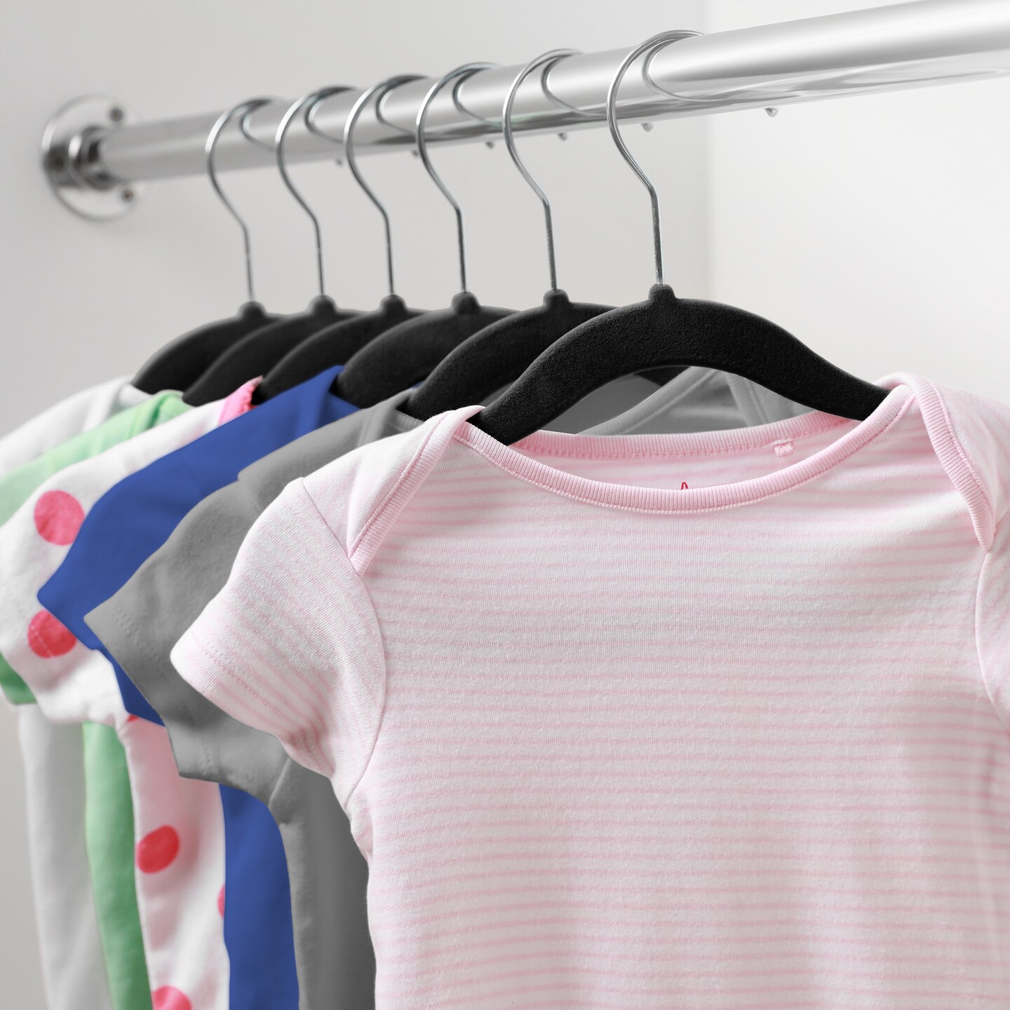 Casafield 50 Velvet Baby Hangers - 11" Size for Infant & Toddler Clothes