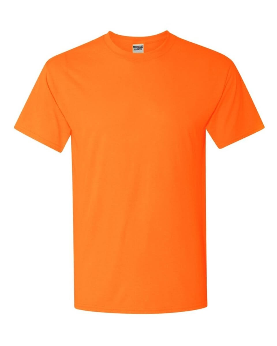 JERZEES 21M ORANGE NEON 100 Polyester T shirt