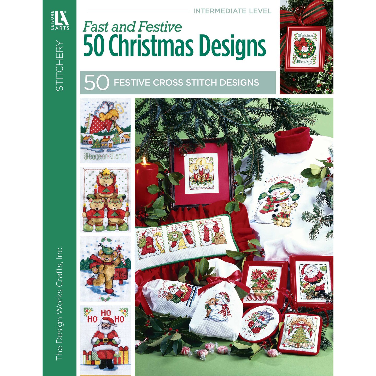 Leisure Arts Fast &#x26; Festive, 50 Christmas Designs-Charming Cross Stitch Designs to use in a Variety of Christmas Projects