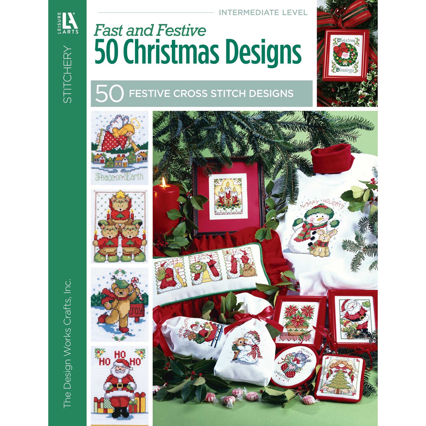 Leisure Arts Fast & Festive, 50 Christmas Designs-Charming Cross Stitch Designs to use in a Variety of Christmas Projects