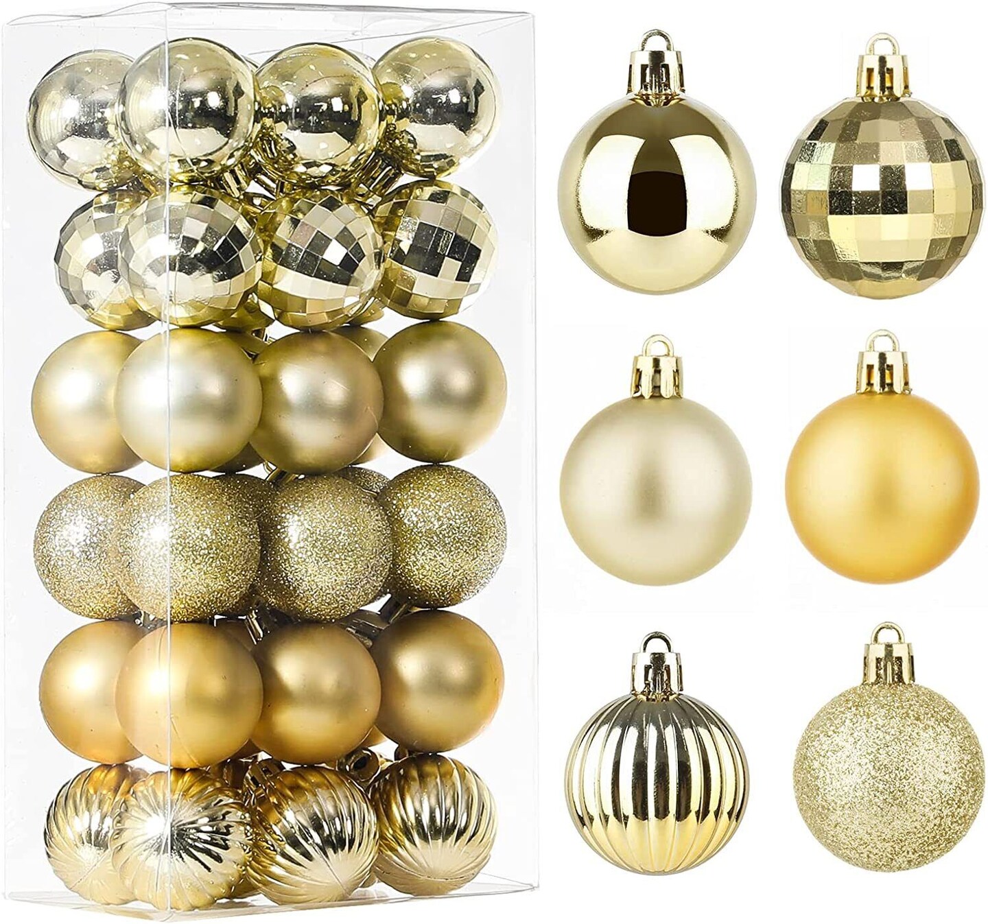 Kitcheniva Shatterproof Christmas Balls Hanging Ornaments 36 Pcs