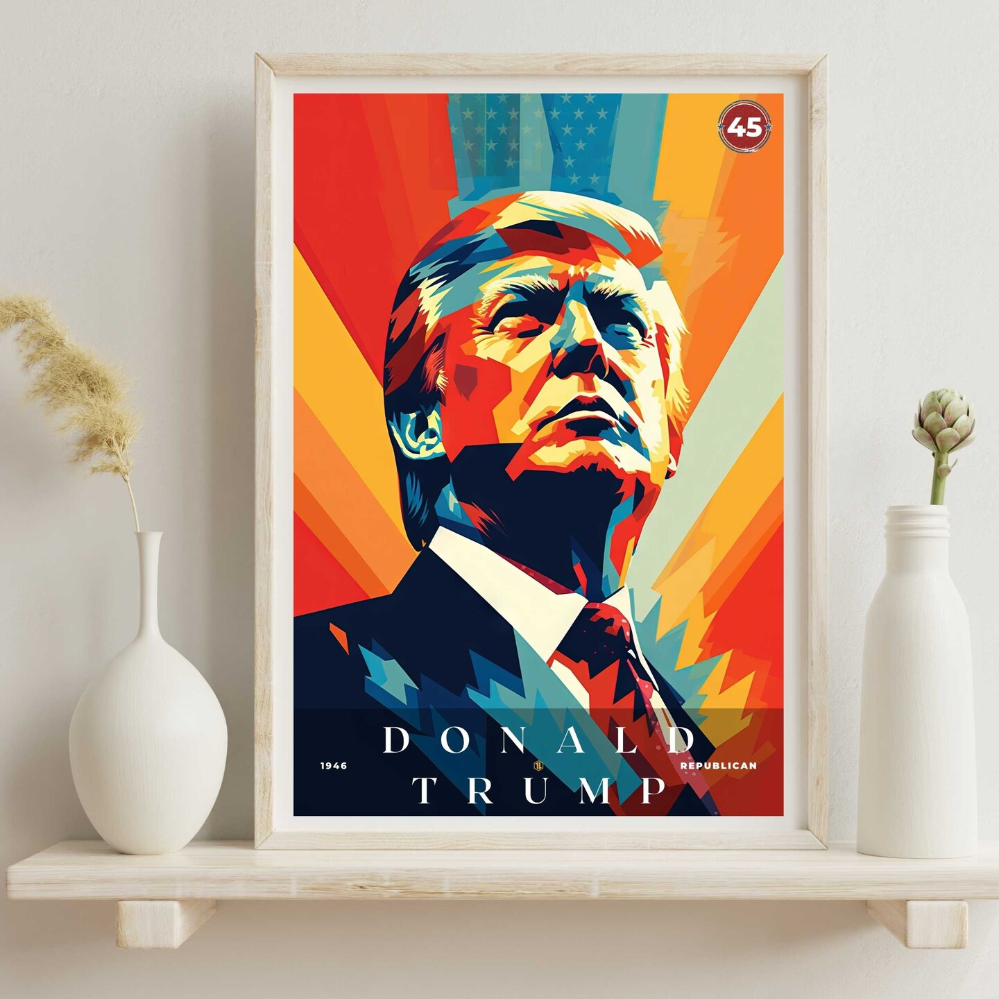 Donald Trump Poster, US President Print, Office Poster, Home Decor | S1 product 6
