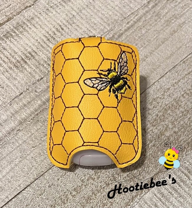 Honeycomb Bee Hand Sanitizer Holder and or Lip Balm Holder