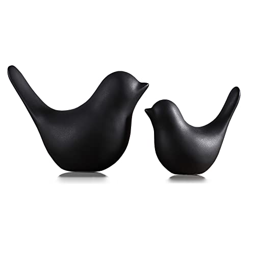 FANTESTICRYAN Small Animal Statues Home Decor Modern Style Black Decorative Ornaments for Living Room, Bedroom, Office Desktop, Cabinets&#x2026;