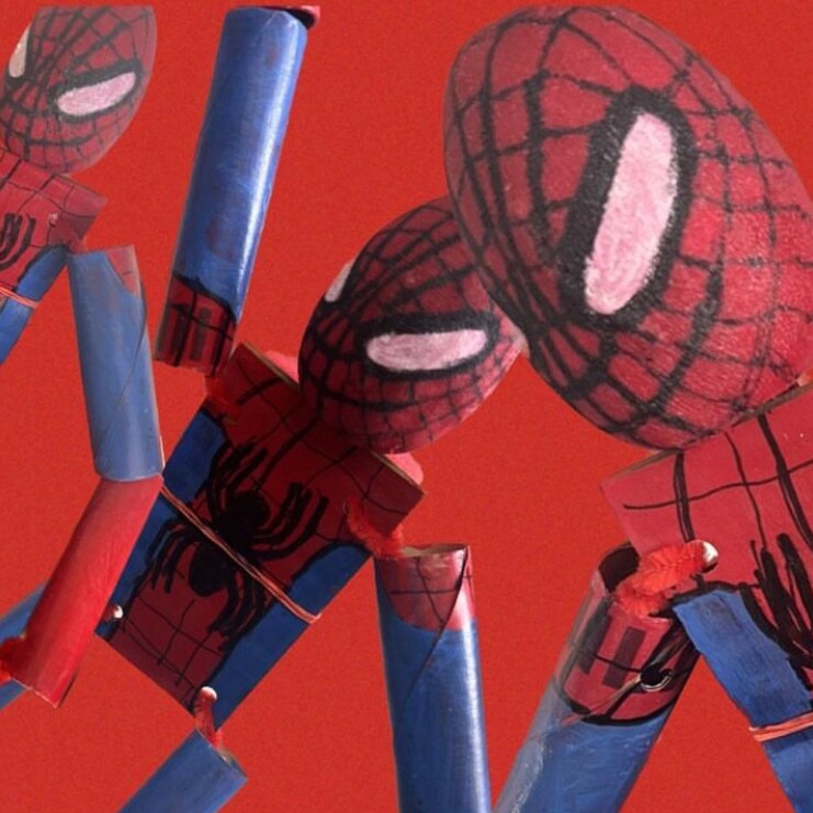 Superhero Puppet Art