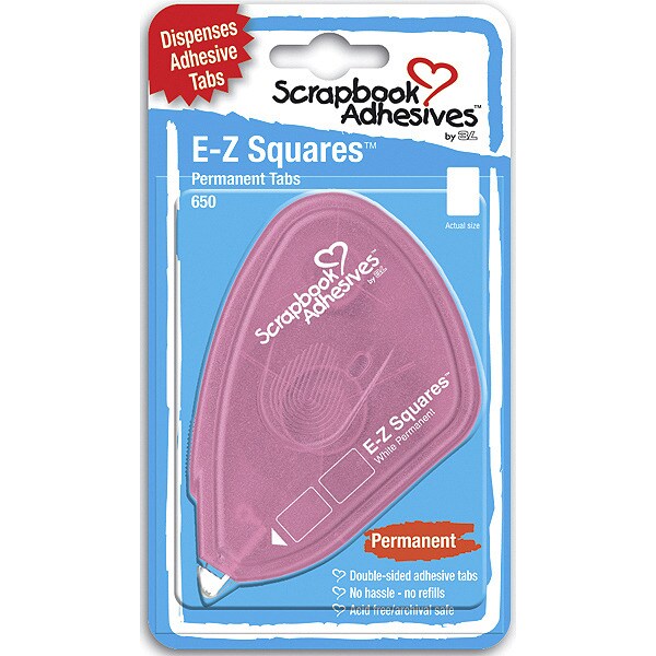 Scrapbook Adhesives E-Z Squares Refillable Dispenser - Permanent