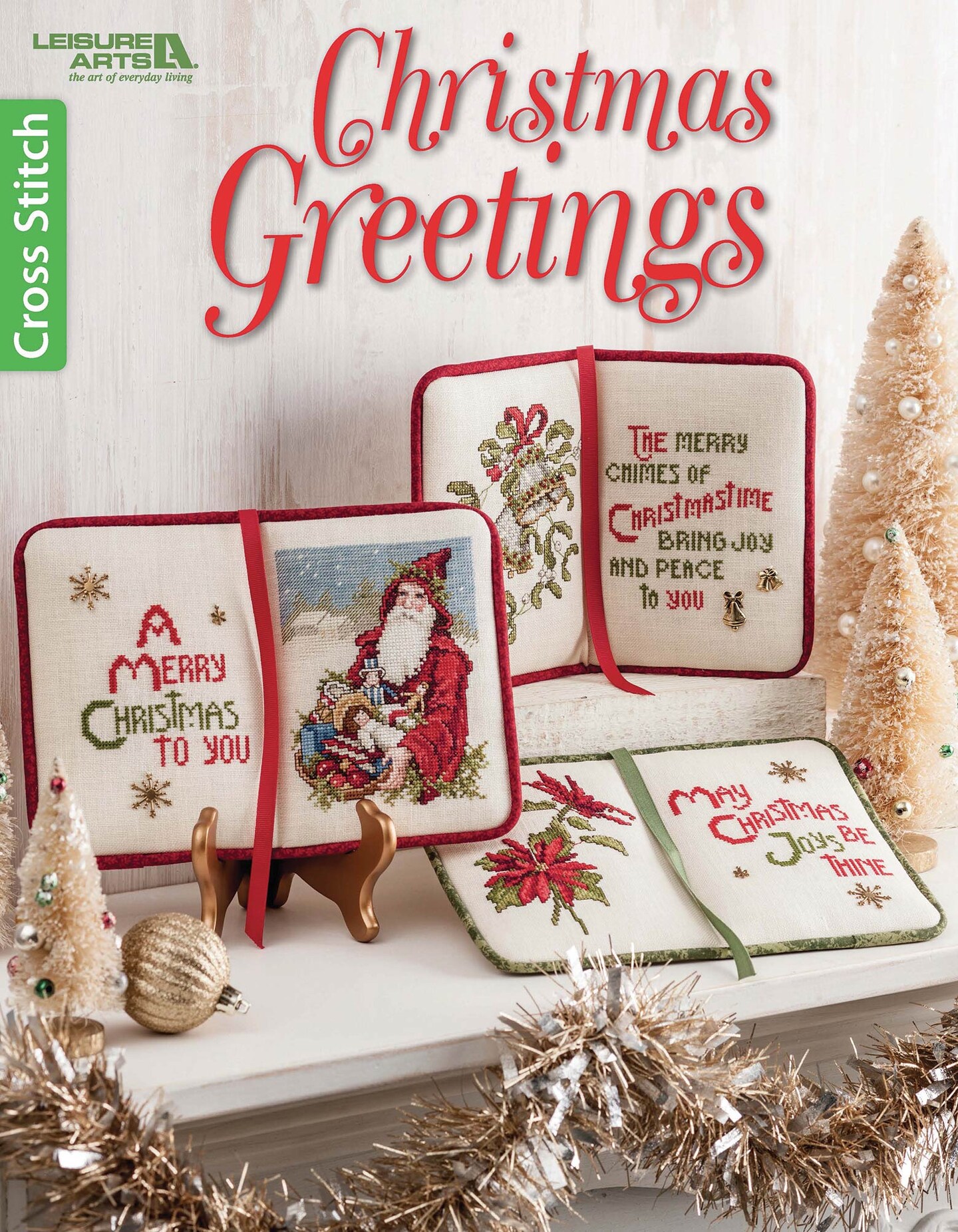 Leisure Arts Christmas Greetings Cross Stitch Book