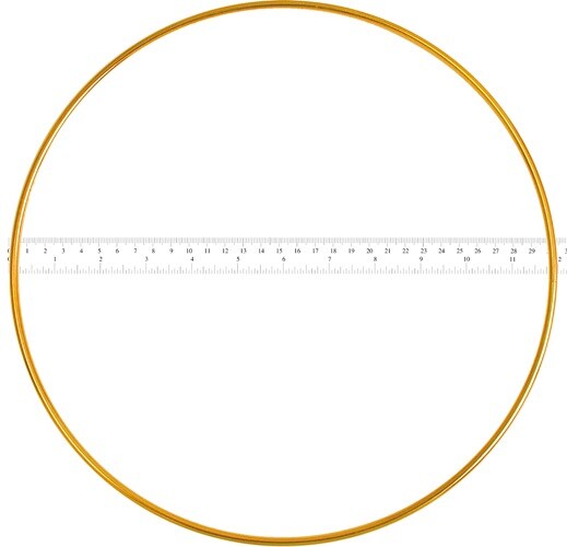 John Bead 12&#x22; Brass Metal Rings, 25pcs