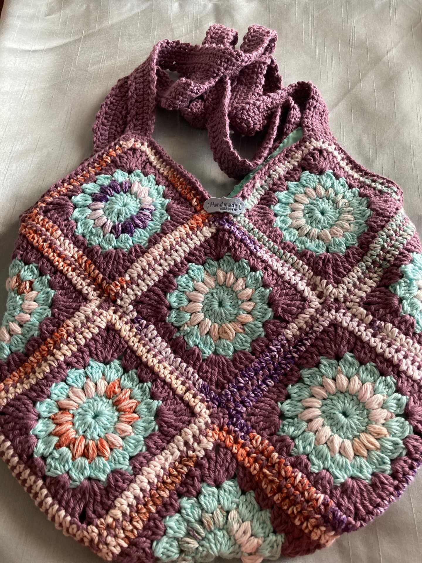 Granny factory sunflower Boho shoulder bag