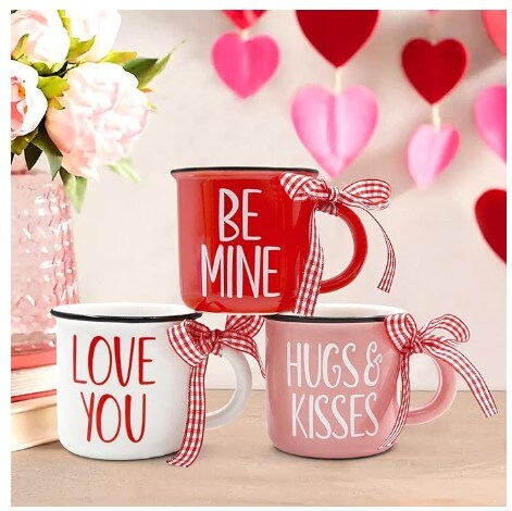Mini Coffee Cups for Tiered Tray Decor for Valentine&#x27;s Day
