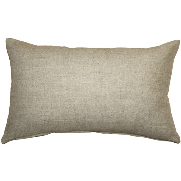 Pillow Decor   - Tuscany Linen Natural 12x19 Throw Pillow