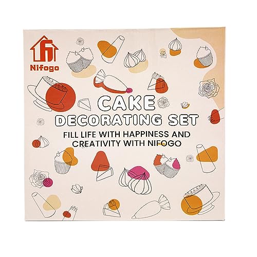 Cake Decorating Supplies Kit Tools 356pcs, Nifogo Baking Accessories with  Cake Turntable, Pastry Piping Bag, Piping Icing Tips for Beginners or