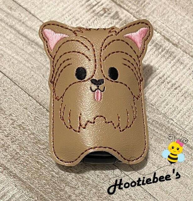 Yorkie Hand Sanitizer Holder and or Lip Balm Holder | MakerPlace