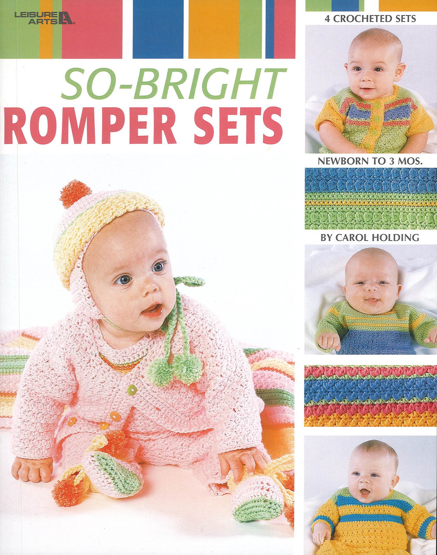 Leisure Arts So Bright Romper Sets Crochet Book