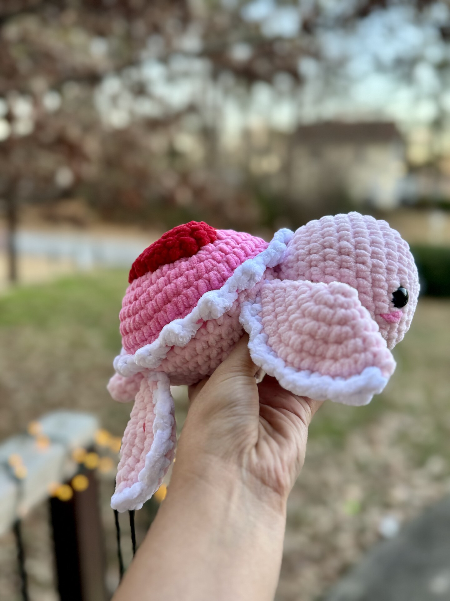 Crochet Leggy Heart Plushie | Handmade Heart Stuffed Animal