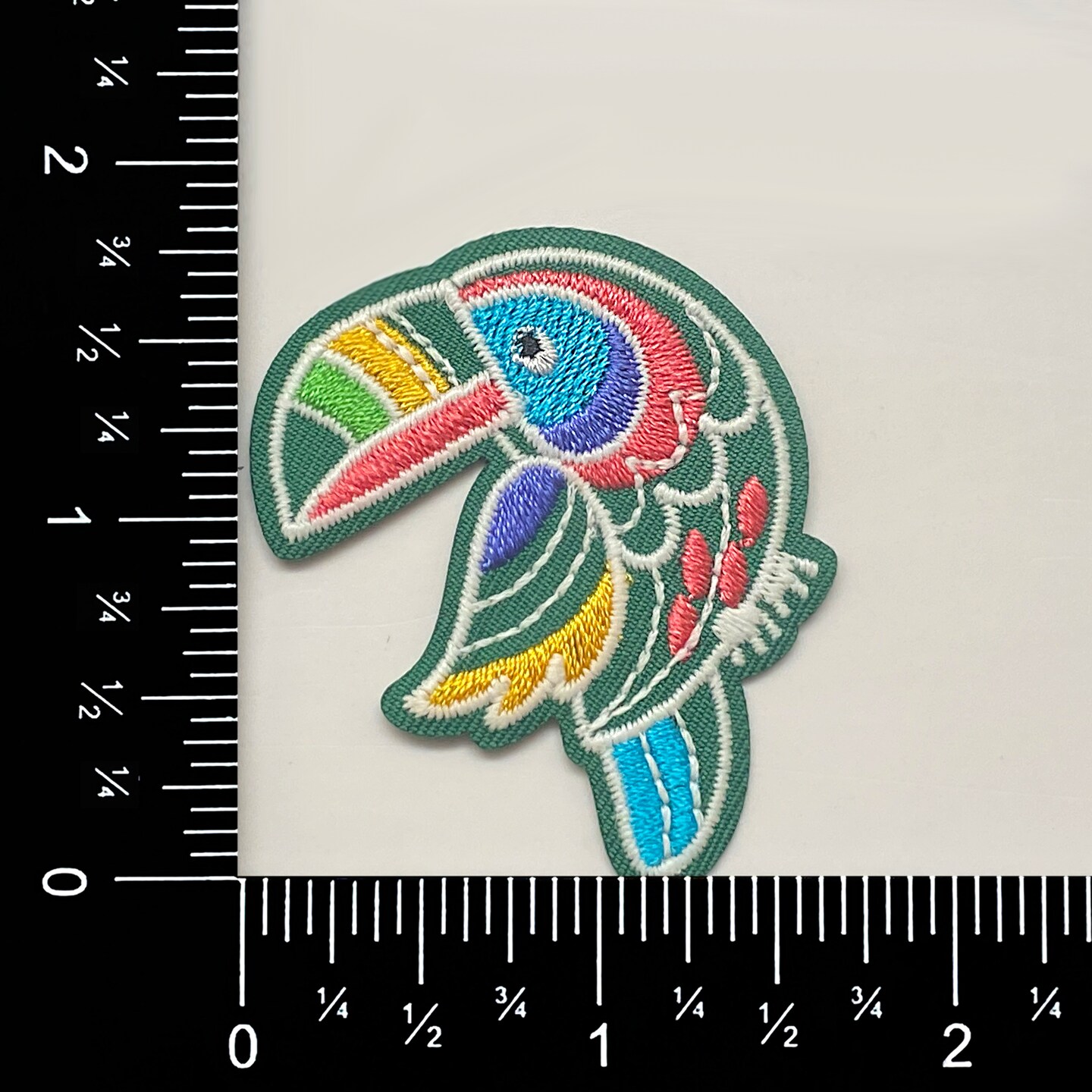 Toucan Bird, Folk Art, Embroidered, Iron-on Patch&#x2026;