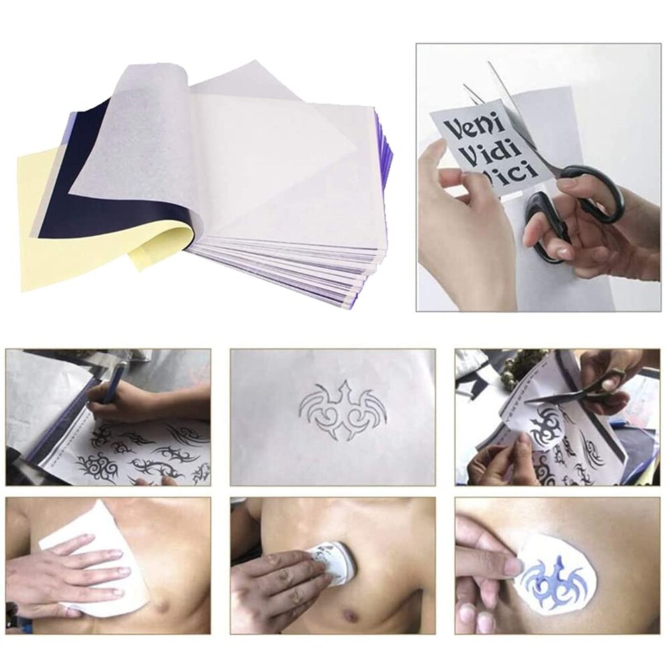 Henna Tattoo Transfer Tracing Paper w/ Activator