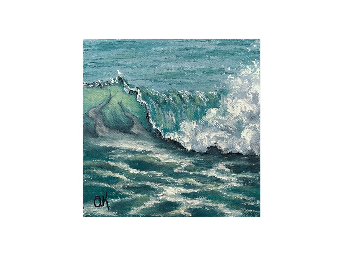 The Seaside sale Wave Original Art Painting