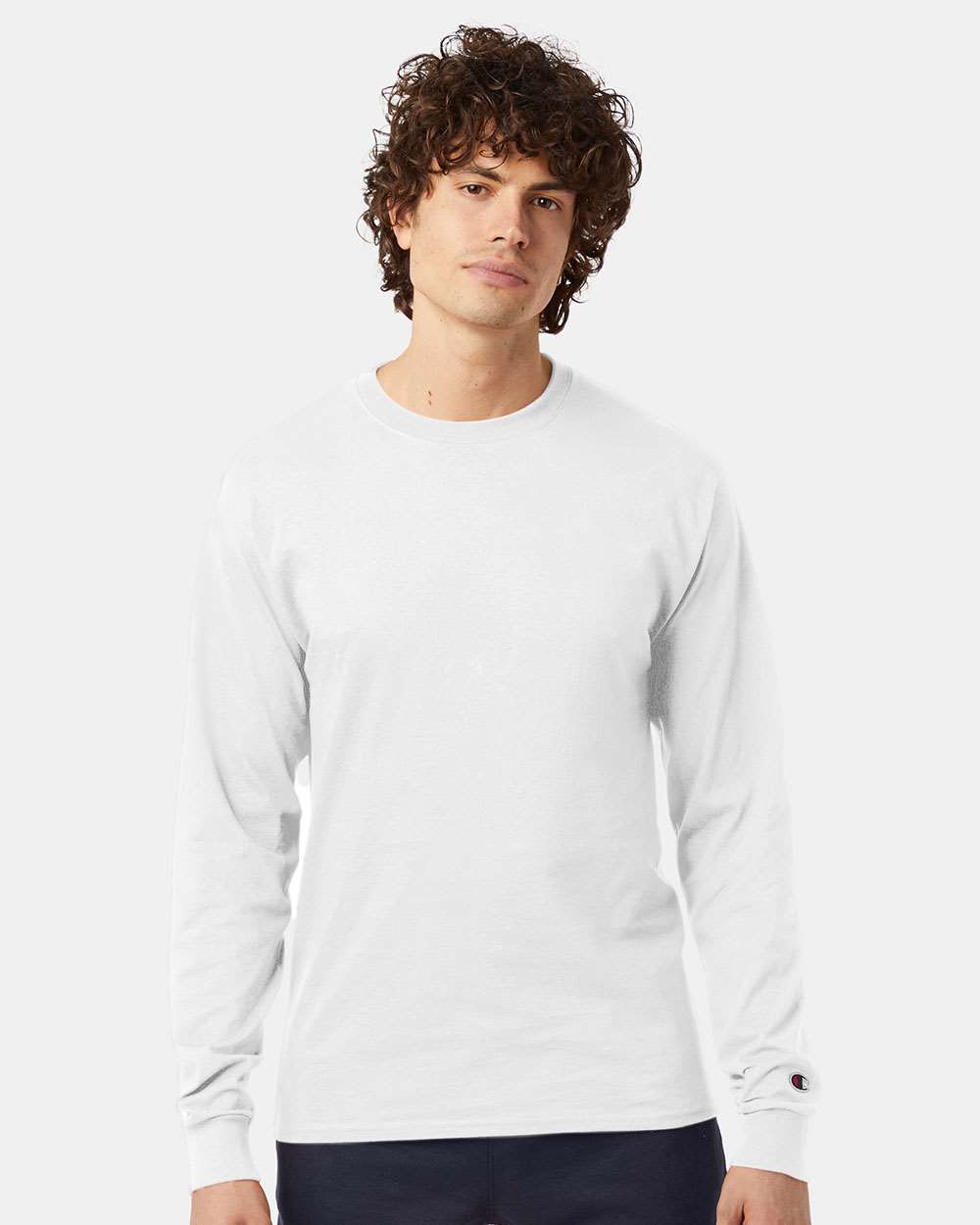 Champion&#xAE; Crewneck Long Sleeve T-Shirt