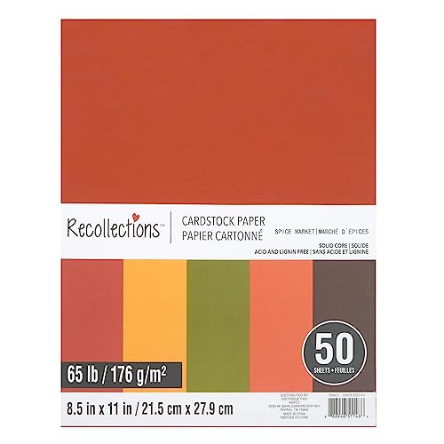 Spice Market 8.5&#x201D;; x 11&#x201D;; Cardstock Paper by Recollections&#xAE;, 50 Sheets