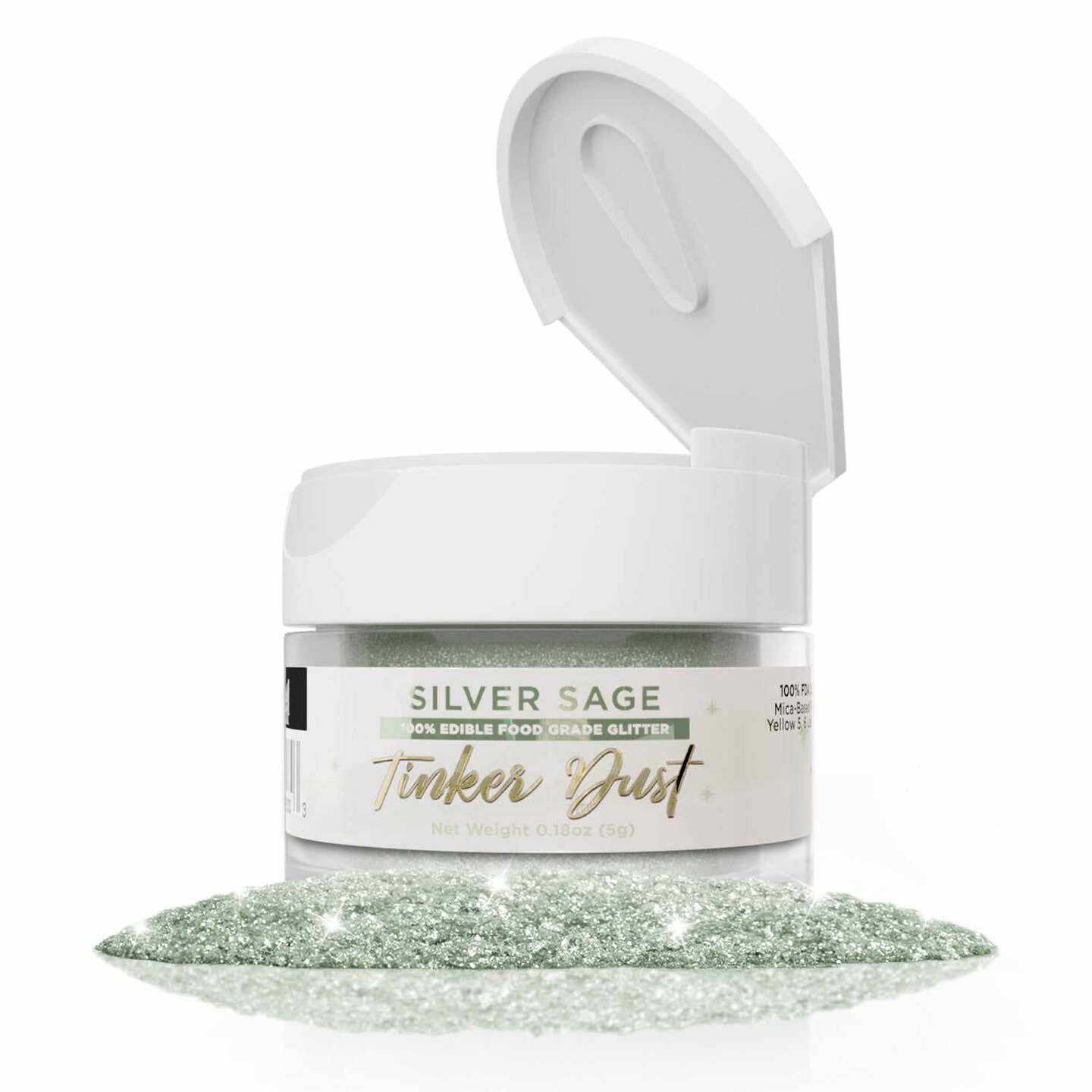 Silver Sage Edible Glitter | Tinker Dust&#xAE; 5 Grams