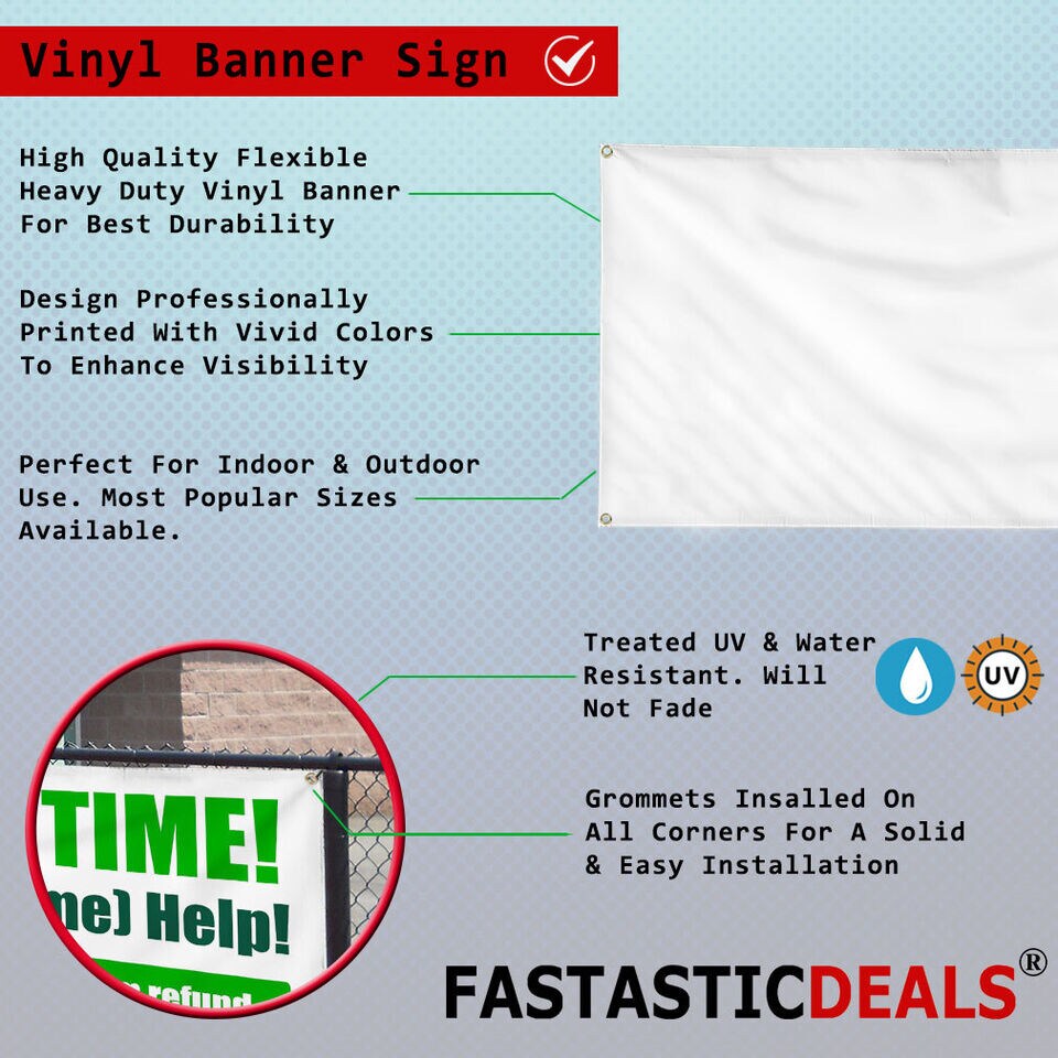 Vinyl Banner Multiple Sizes Christmas Tree Fresh Cut.
