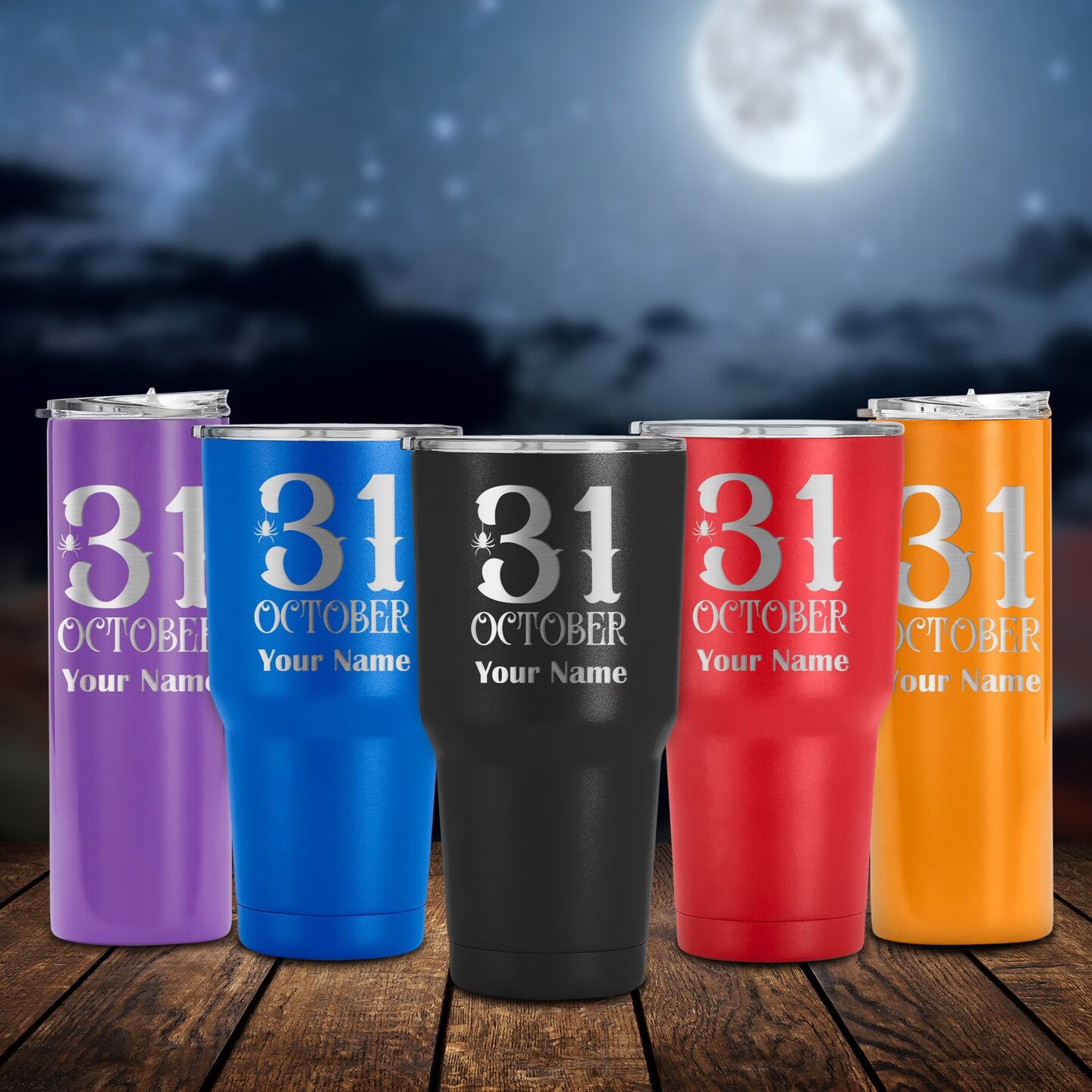 31st October- Halloween Tumbler, Scary Travel Cup, Personalized