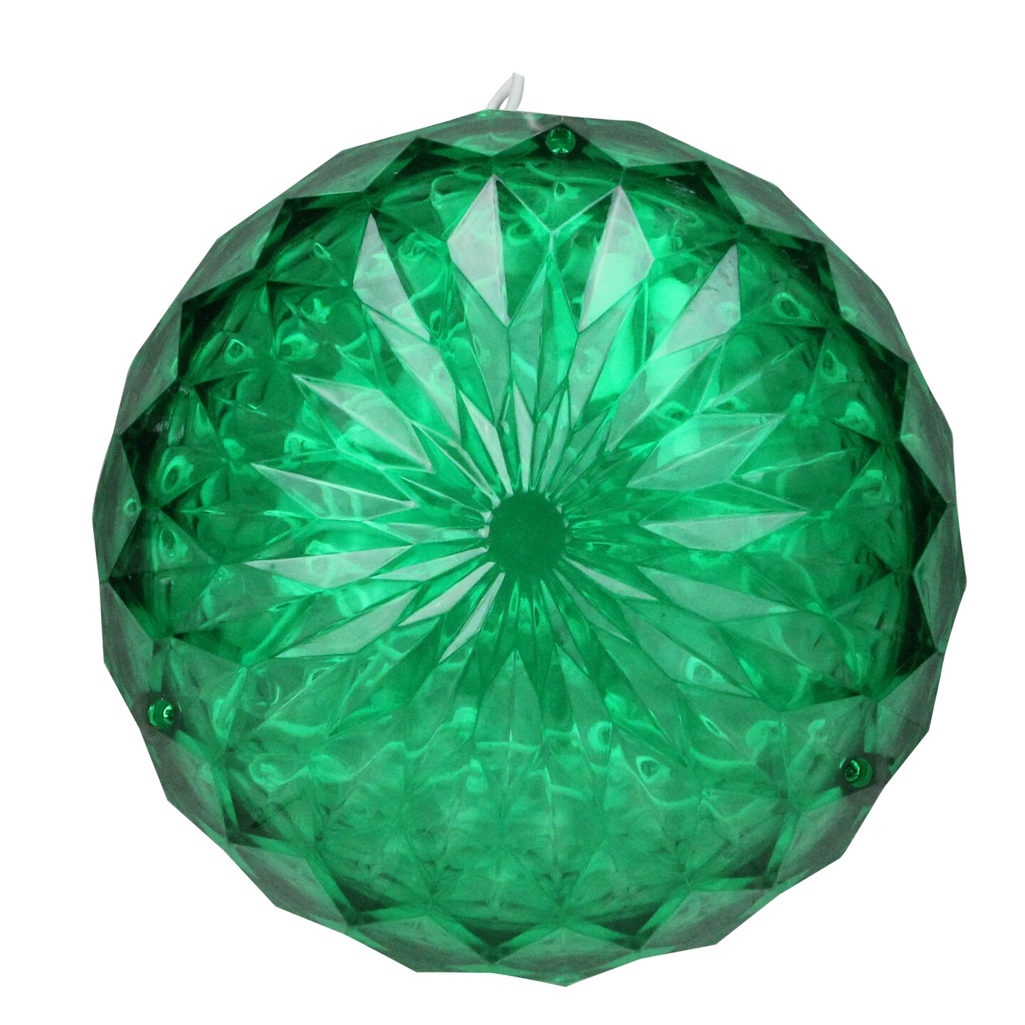 Northlight LED Lighted Crystal Sphere Outdoor Christmas Decoration - 6&#x22; - Green