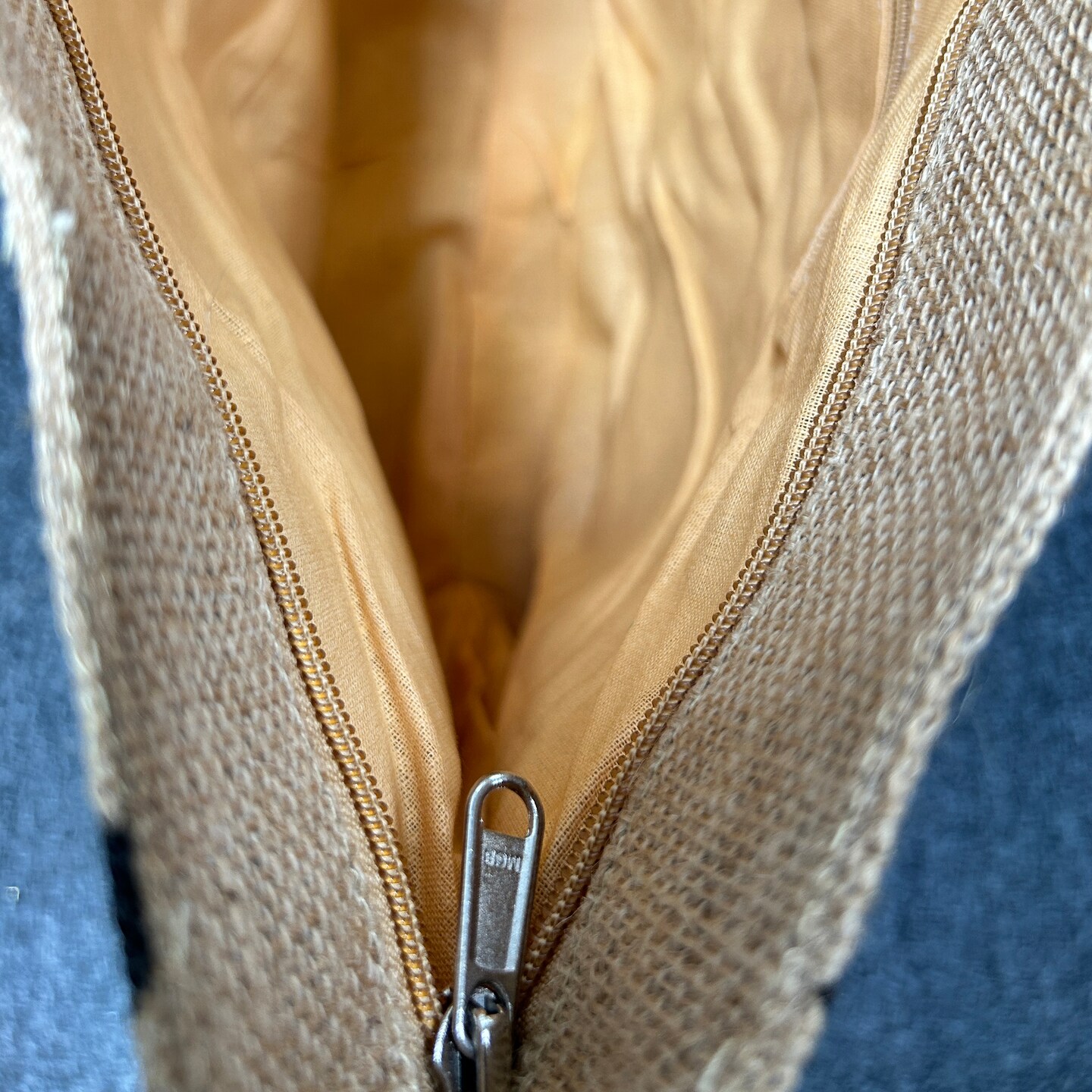 Linwood Bold Chevron Stripe Jute Tote Bag Quilting Essential