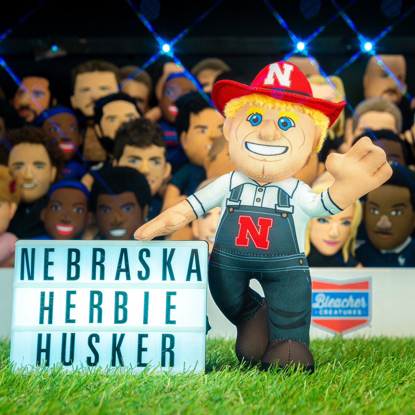 Bleacher Creatures Nebraska Huskers Herbie 10&#x22; Mascot Plush Figure Updated