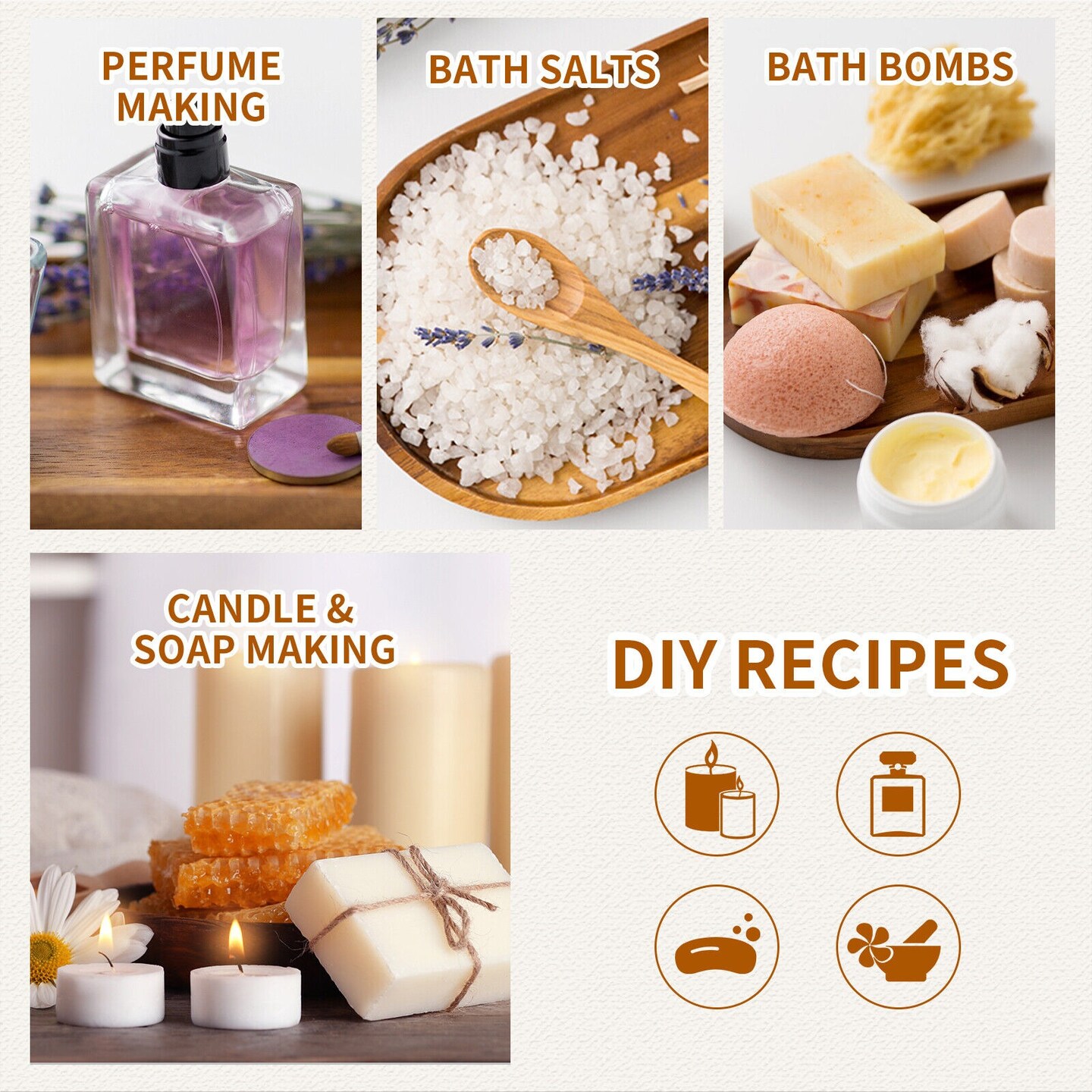 Women&#x27;s Aromatherapy Fragrance Oil Set for Candle, and Soap Making